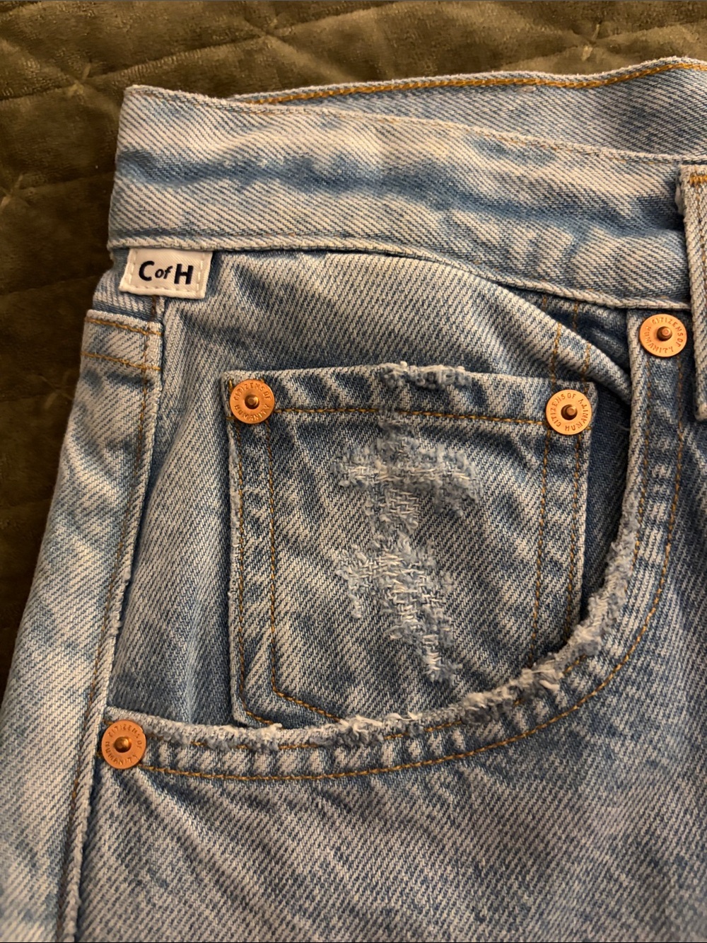 Citizens of Humanity Beverly highrise relaxed baggy wide leg jeans light wash 27 - Picture 10 of 13